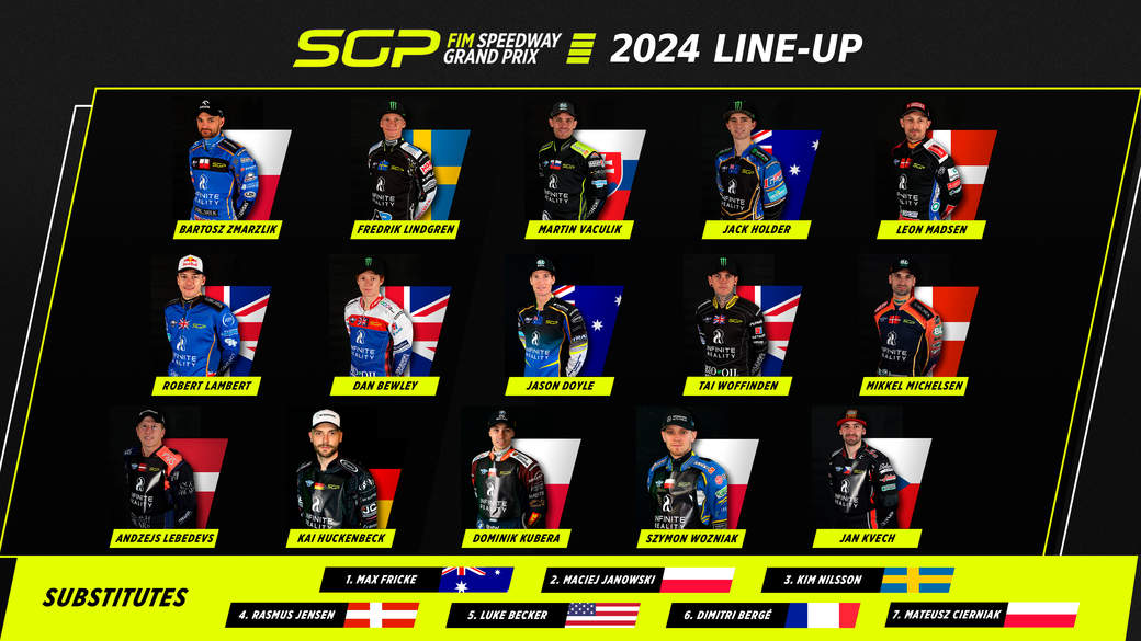 Nine Nations represented as 2024 Speedway GP lineup is confirmed FIM